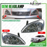 Nissan Sentra N16 2006 - 2012 Front Headlamp Head Lamp Light (No Bulb)