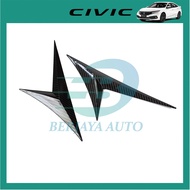 Honda Civic 10th Gen 2016-2020  Fender Lining Decoration Carbon Fiber Design  Berjaya Auto Aksesori 