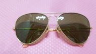 新淨 RAYBAN (B&L) 1/10 12K 包金 小烏蠅 太陽鏡 (原装真皮眼鏡盒較殘)