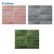 [Koolsoo] 10x PVC Wall Tiles Backsplash Tiles Decorative Bathroom Self-Adhesive Oil-Resistant 9x11.4