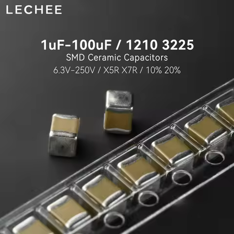1210 SMD Ceramic Capacitors 3225 X5R X7R 1uF 2.2uF 4.7uF 10uF 22uF 47uF 100uF 10% 20% 6.3V 10V 25V 5