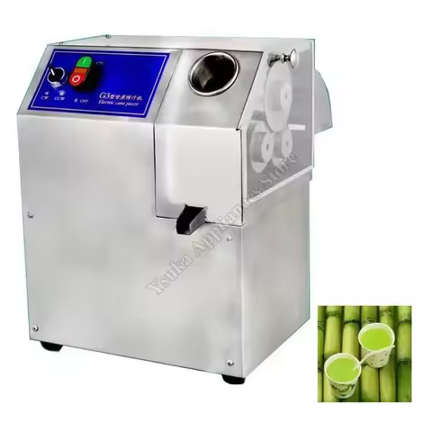 Commercial Sugarcane Juicer Fruit Stall Bagasse Juice Separator Pressing Machine