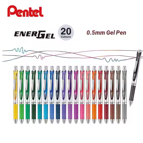 1pc Pentel BLN75 Gel Pen 20th Anniversary Smooth And Quick-drying Press Water Pen For Students With 