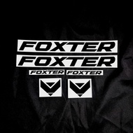 Foxter bike sticker decal design