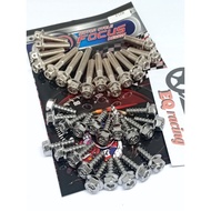 MESIN F1ZR engine block probolt body bolt plus F1ZR YAMAHA flower model body bolt