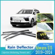 Rain Deflectors For Aiways U5 2019 2020 2021 2022 2023 2024 Rainproof Set Window Visors Rain Deflect