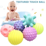 Lucky Toys - Baby Sensory Training Toys - 6 Piece Baby Ball Puzzle Massage Toys Multifunctional Soft