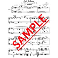 Clair de Lune (Debussy) Piano Music Sheet | Sheet Music [PDF]