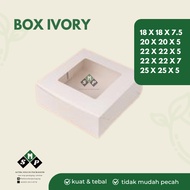 IVORY BOX 20 20 5 CM IVORY BOX/ 22 22 5 CM IVORY BOX 18 18 7 CM IVORY WINDOW BOX 22 22 5 CM IVORY BO