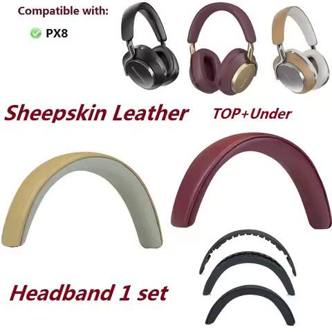 Sheepskin Headband For Bowers & Wilkins PX8 Headphones Replacement B&W Headband rubber cushion repai