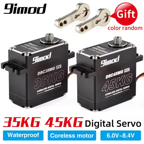 9imod Waterproof Servo 35KG 45KG Aluminum Case Digital Metal Gear HV Coreless Servo for 1/8 1/10 RC 