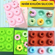 6 ROUND SILICON MOLD DONUT KUTE FOR BAKES, JELLY, PUDDING, CANDLE WAX