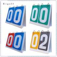 Eigell Multi-Sport Scoreboard Scoreboard 2-Digit Tabletop Scoreboard Durable Flip Scorekeeper