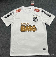 Brazil 2012 Santos Jersey Santos Commemorative Edition Football Shirt No. 11 Neymar Retro White Kids