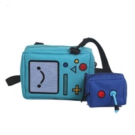 Cartoon Anime Adventure Time BMO Small Bags for Women Phone Purse Female Canvas Game Machine Shoulde