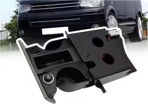 Car Cup Holder RHD 7H285860171N 7H285860130T Center Console Cup Holder Fit for VW T5 2003-2017 Trans