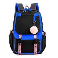 Children School Bags For Girls Cute Waterproof Laptop Backpack USB Charge Travel Bag Pack For Boy Anti Theft Black Mochila Mujer