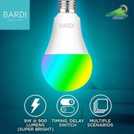 BARDI Smart Light Bulb 9W RGBWW WIFI E27 LED Bulb