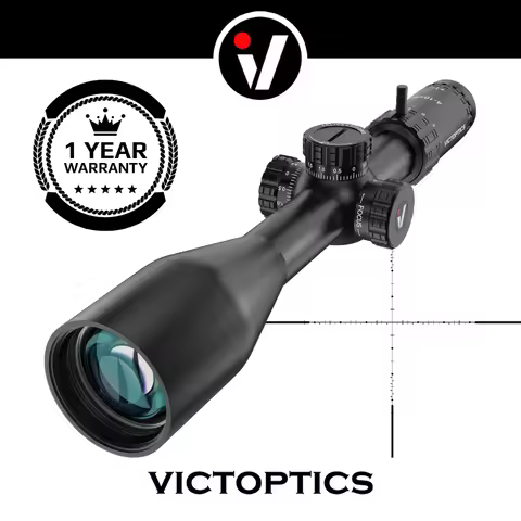 VictOptics S4 4-16x44 SFP Riflescope,Crystal Clear Optics,With Turret Lock Feature,Wide Field of Vie