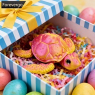FOREVERGO 3D Printed Flexible Joint Sea Turtle Ornament Cute Home Car Desk Decor Collection Hobby Gi