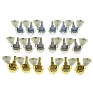 KAISH 3x3 Off White Keystone Locking Tuners 18:1 Guitar Tuning Keys Locking Tuning Machines
