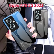 Oppo A79 5G 2023 Gradient Tempered Glass Casing For Oppo A79 5G OppoA79 A 79 79A 5G 2023   Soft TPU 