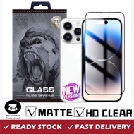 Tempered Glass For iPhone 14 Pro Max / iP 14 Plus Screen Protector For iP 14 Matte iPhone 13 Pro Max