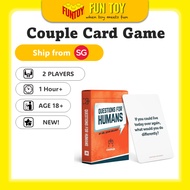 (FunToy SG) Questions for Humans Couple Card Game - Card Game 2+ Players Age 18+