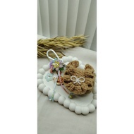 Knitted pouch for tws airpods handset