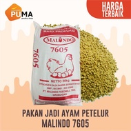 PUR AYAM PETELUR PAKAN AYAM PETELUR UMUR 19-50 MINGGU MALINDO 7605