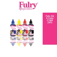 FULRY INK 4 Colors for T-Shirt Printing / Sticker Printing / Card Printing - CYMK (ART PIGMENT)