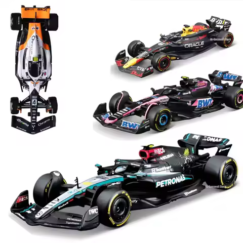 Bburago 1:43 F1 2024 Red Bull Racing TAG Heuer RB20 Ferrari SF24 Racing Alpine A524 McLaren MCL60 Mo