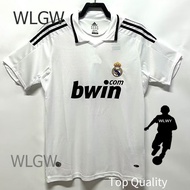 【 WLGW 】 2008-2009 Real Madrid Retro Football Shirt Men's Jersey
