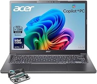 acer Aspire 14 Laptop, 14" WUXGA (1920 x 1200) Display, Intel Ultra 5-226V, AI Copilot+PC, 16GB LPDD