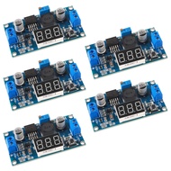 5Pcs LM2596S DC-DC LM2596 with LED Display Voltmeter Buck Converter Step-Down Regulator 4.0-40V to 1