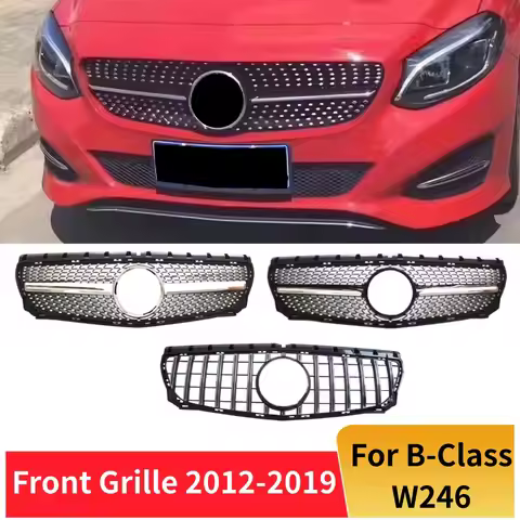 Front Bumper Grille Grill Mask Grid Body Kit Tuning Accessories For Mercedes Benz B class W246 2012-