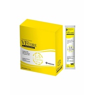 ยกกล่อง VFcore อาหารเสริมไลซีน บำรุงเลือด บำรุงข้อ เสริมวิตามิน ในรูปแบบขนมแมวเลีย บรรจุ 30ซอง