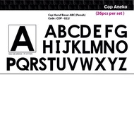 Cop Huruf Besar ABC (Penuh) / Rubber Stamp ABC