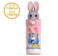 3D吸管保溫杯 保溫瓶|朱迪(450ml)(迪士尼許可產品)