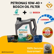 Enhance Engine Performance Petronas Syntium 800 10w-40 Semi-Synthetic Engine Oil + Bosch Filter Combo Set