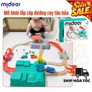 Train Track assembly model, Mideer Train Track Building Blocks Train toy