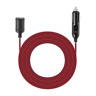 【Fufan Product】 12V 24V 15A Heavy Car Socket Male to Female Extension Cord Power Supply Cable with 3