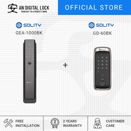 Bundle C11: SOLITY GEA-1000BK Door Lock + SOLITY GD-60BK Gate Lock | AN Digital Lock