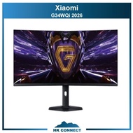 ＊免運費の精選＊ 【原裝行貨】 Xiaomi 小米G34WQi 2026 34" 180Hz 曲面遊戲顯示器