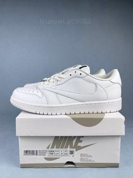 AJ1 TS低幫籃球鞋 全白倒鉤 DM7866-292
