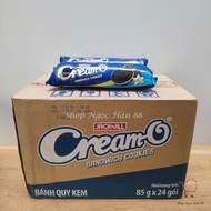 Thùng 24 Gói Bánh Quy CreamO socola nhân vani 85g/gói