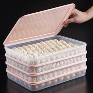 AT-🌞Dumplings Box Dumpling Freezing Household Quick-Frozen Dumpling Box Wonton Box Refrigerator Egg Preservation Storage