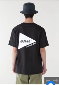 And wander Gramicci x And Wander Backprint T-Shirt [Black L]