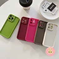 For iphone 8 Plus iphone 7 Plus iphone 6 6s Plus SE 2020 2022 Solid Color Silicone Thickened Silicone Casing Matte Phone Case Shockproof Back Cover