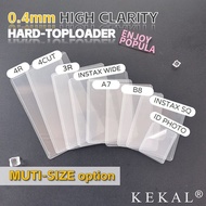 【KEKAL Multi-size Hard Toploader】High Clarity Photocard Holder With Protectiive Films B8 A7 3R 4R K-
